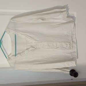 Linen Cotton Sezane Eyelet shirt